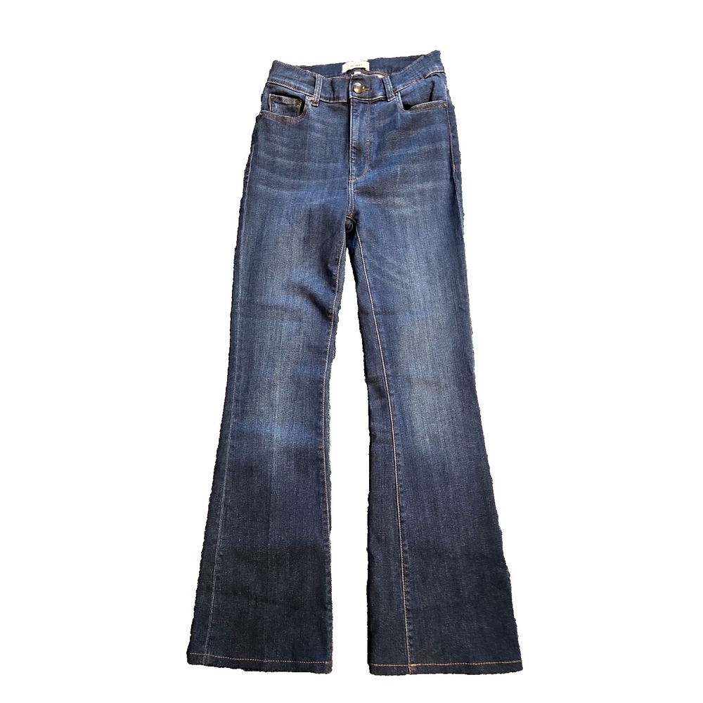 DL1961 Bridget Boot Cut High Rise Instasculpt 33'' Jeans Size 28 Dark Indigo NEW